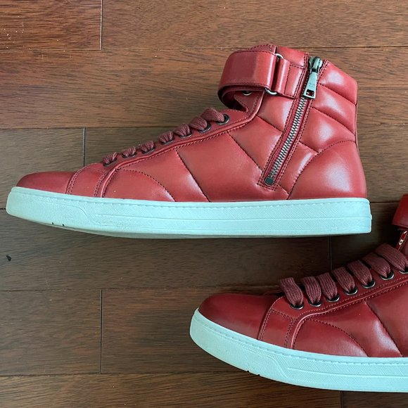 Red Prada Quilted High Top - Picture 2 of 3